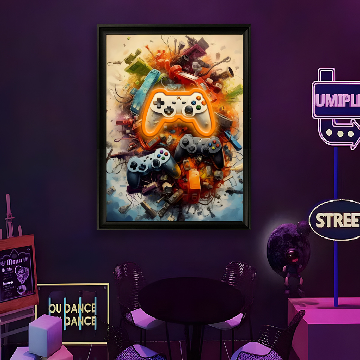 Room Lighting Bedroom Decor - USB電源LEDネオンライト面白い壁画アートポスターホームミュージックスタジオバーパーティーゲームルーム寝室装飾ギフト