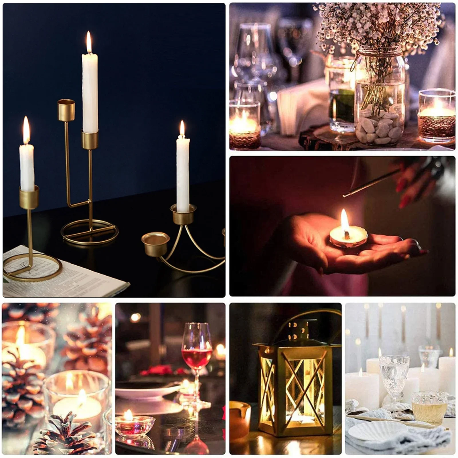 Home Decor Lighting Brands - アクセサリー燭台金属装飾インサート金属ティーライトホルダー 30 個/50 個キャンドル実用的な真新しい