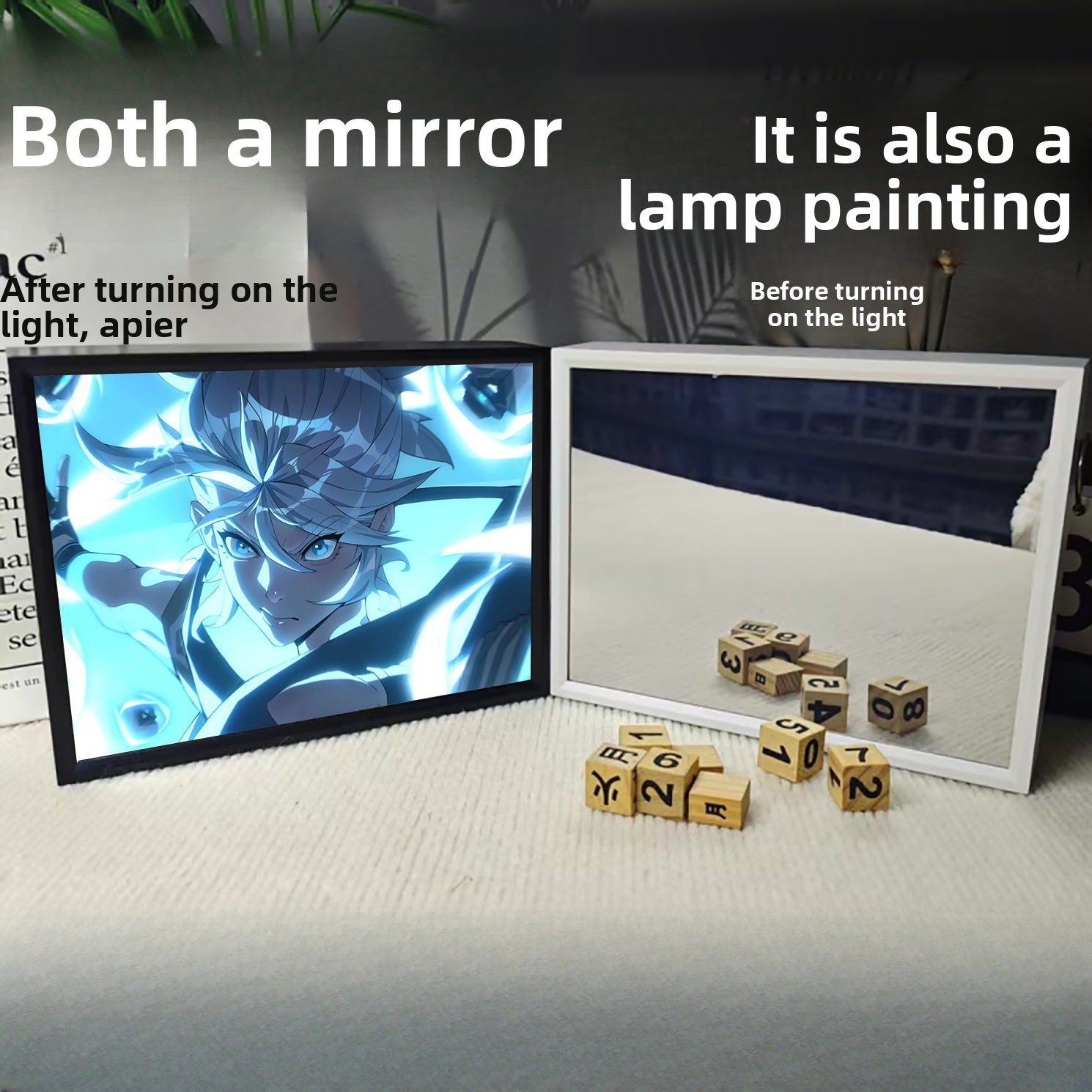 Decor Lighting Fans - 2026年新作クリエイティブペイント契約アクリルルームデコレーションファンフェスティバル雰囲気ダークアートアニメモデル玩具ギフト