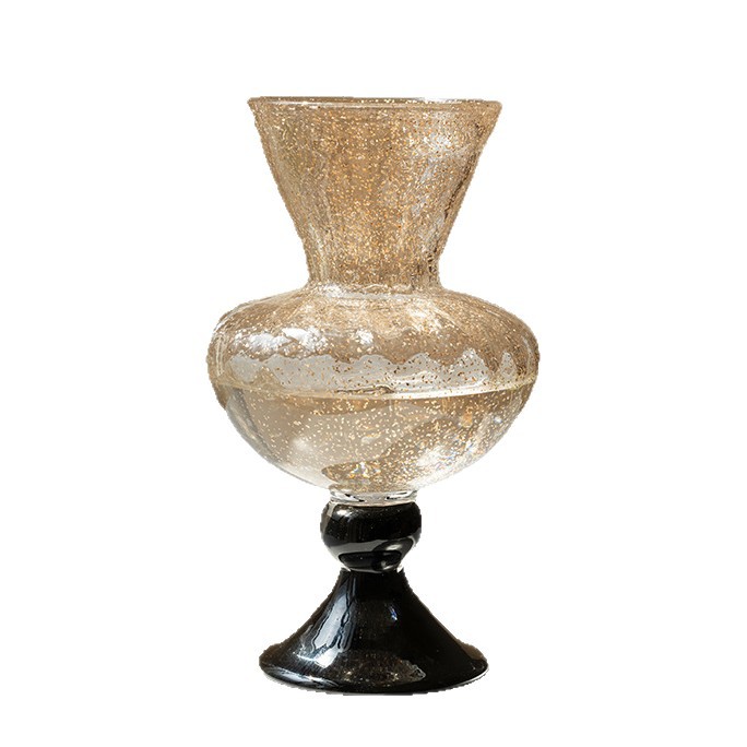 Lighting Decor For Living Room - フランスの古代ガラス花瓶飾り、リビングルームフラワーアレンジメント、高級感のある軽やかな豪華なダイニングテーブル装飾、水耕栽培