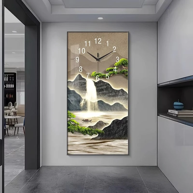 Lighting Home Decor Wall Clocks - 部屋の装飾 壁掛け時計 ホームデコレーション 時計飾り ホームライト 高級感のある発光ランプ装飾