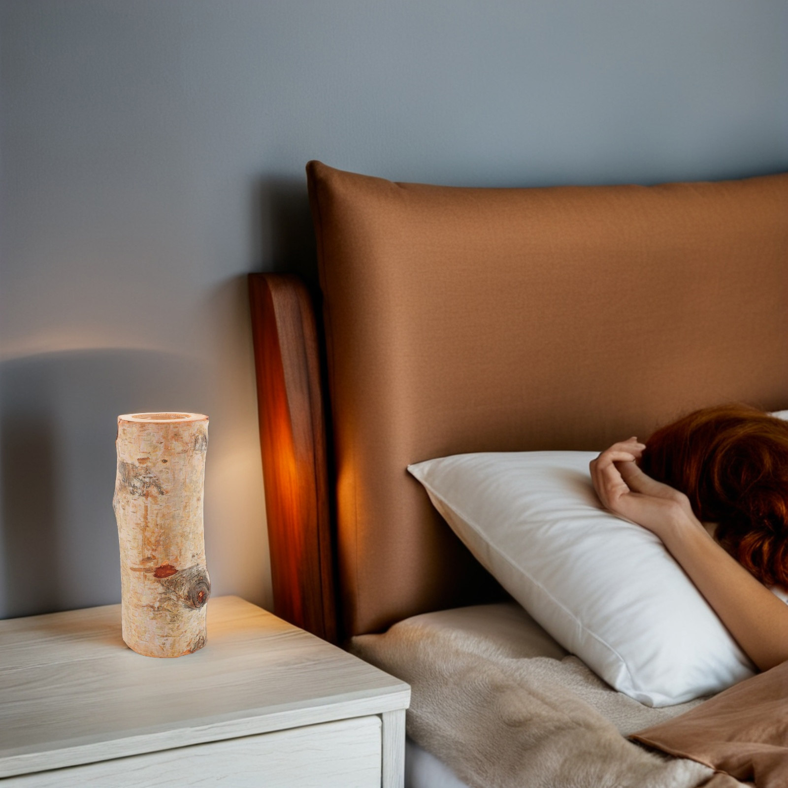 1セット ラスティックな木製ティーライトスタンド テーブルセ - Lighting Decoration Stand のレビューと価格
