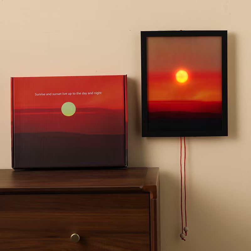 キネティックサンライズサンセットウォールランプ、調整可能なデ - Lighting Decor Sunrise のレビューと価格