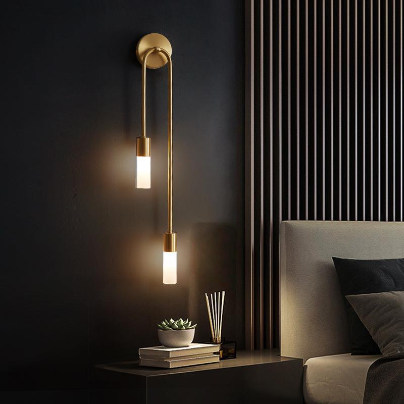 レトロ背景リビングルーム通路寝室ランプベッドサイド北欧クリエ - Lighting Decor Bedroom のレビューと価格