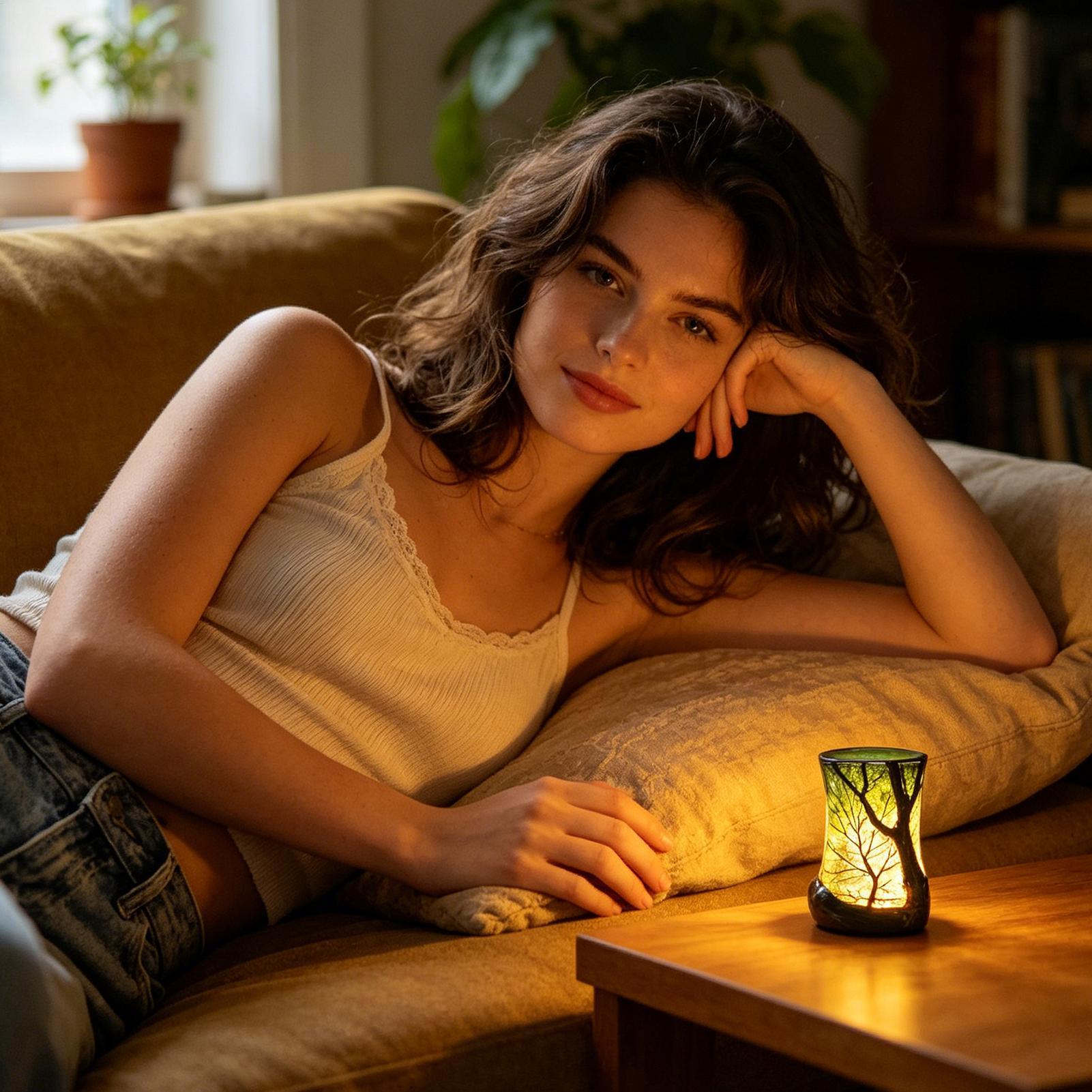 ベッドサイドテーブルランプ フォレストナイトライト 装飾的な - Room Lighting Bedroom Decor のレビューと価格