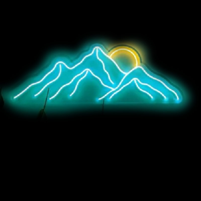 ネオンサイン マウンテンネオンサイン サンライズ ホームデコ - Lighting Decor Sunrise のレビューと価格