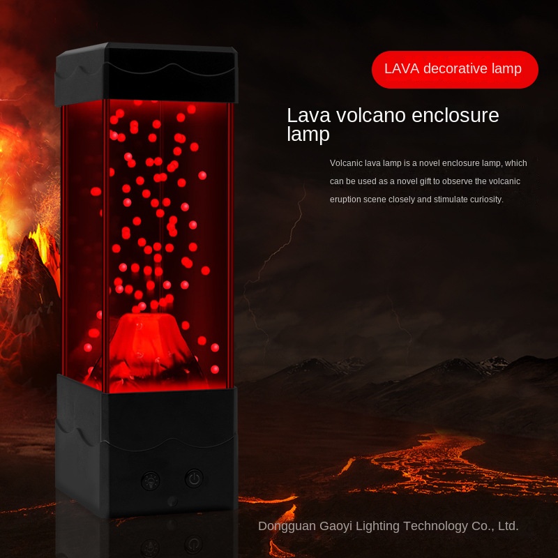 LED 溶岩火山ライト家の装飾ナイトライトクリエイティブ子供 - Lava Lamp Desktop のレビューと価格