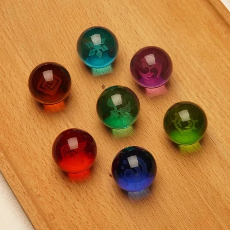 ゲーム原神インパクトクリスタルボールフィギュアナイトライト七 - Elements Lighting Decor のレビューと価格