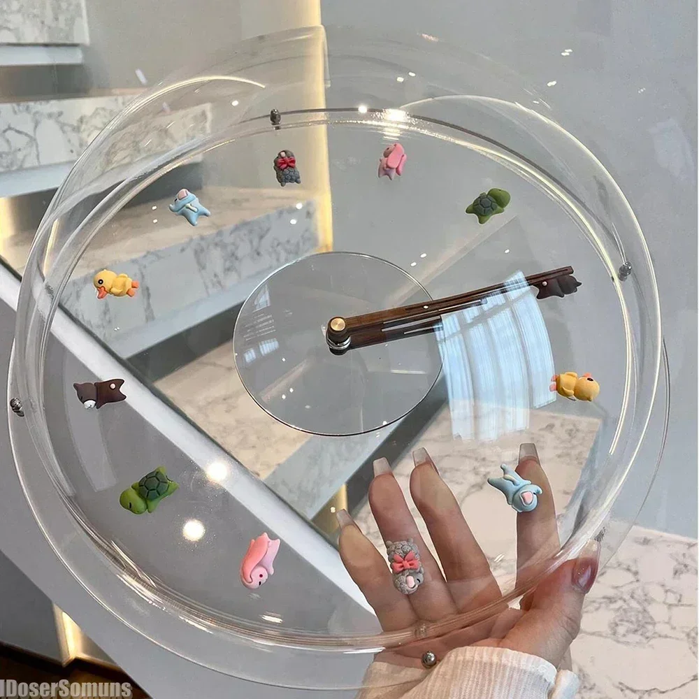 GGE ラウンド壁掛け時計 北欧モダンミニマリスト ホームリ - Lighting Home Decor Wall Clocks のレビューと価格