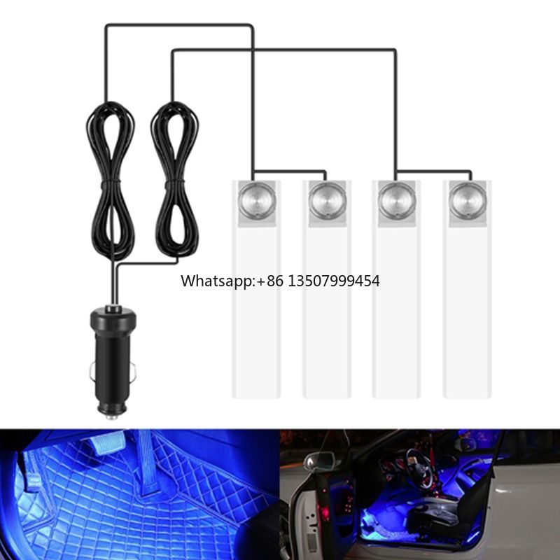 車の雰囲気ライト 12 V インテリア装飾ランプ自動車周囲照 - Lighting Decorative のレビューと価格