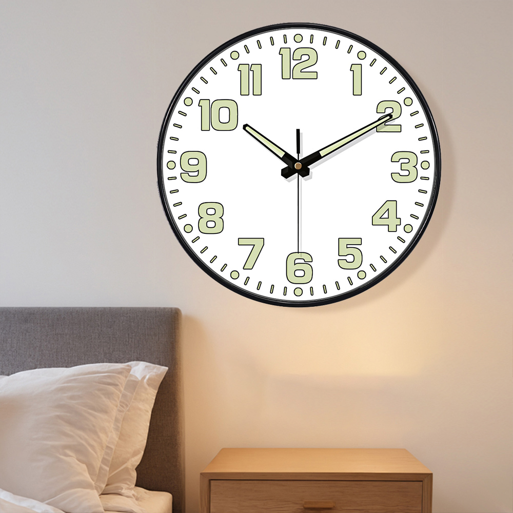 発光壁時計 暗い夜でも光る 大型デジタルクォーツムーブメント - Lighting Home Decor Wall Clocks のレビューと価格