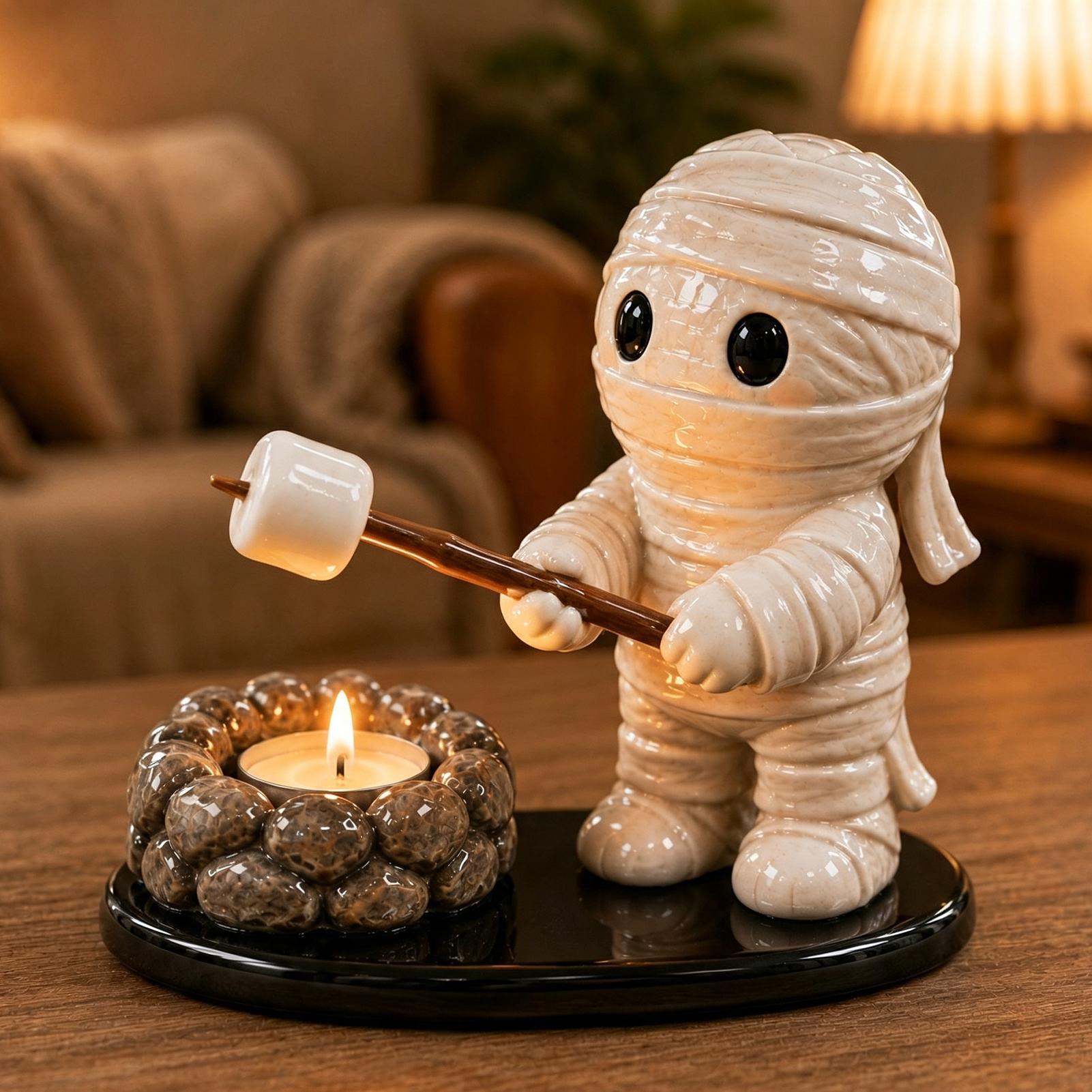 ティーライトキャンドルホルダー レジン製 面白くて可愛い キ - Lighting Decoration Stand のレビューと価格