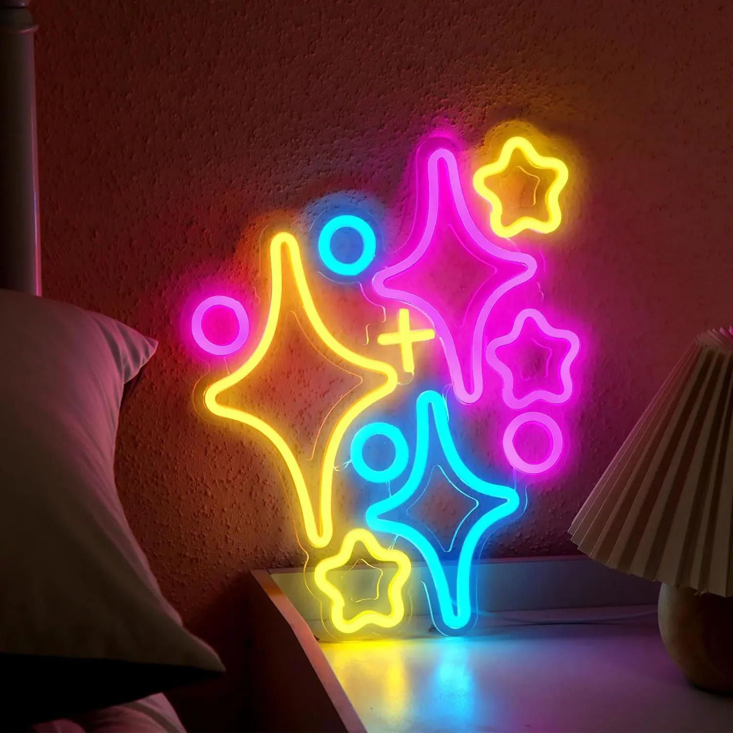 星がちりばめられたLEDウォールライト,家の壁の装飾,家庭用 - Home Decor Lighting Brands のレビューと価格