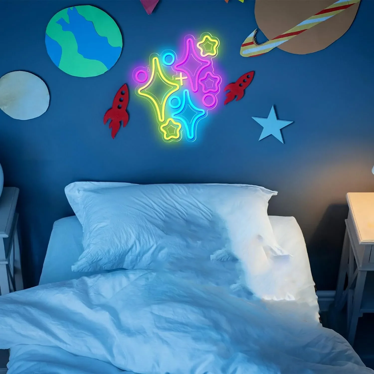 星がちりばめられたLEDウォールライト,家の壁の装飾,家庭用 - Home Decor Lighting Brands のレビューと価格