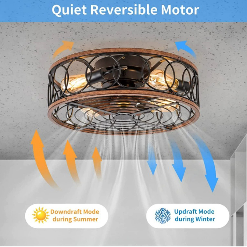 スマートシーリングファンライトリモコン寝室の装飾換気扇ランプ - Decor Lighting Fans のレビューと価格