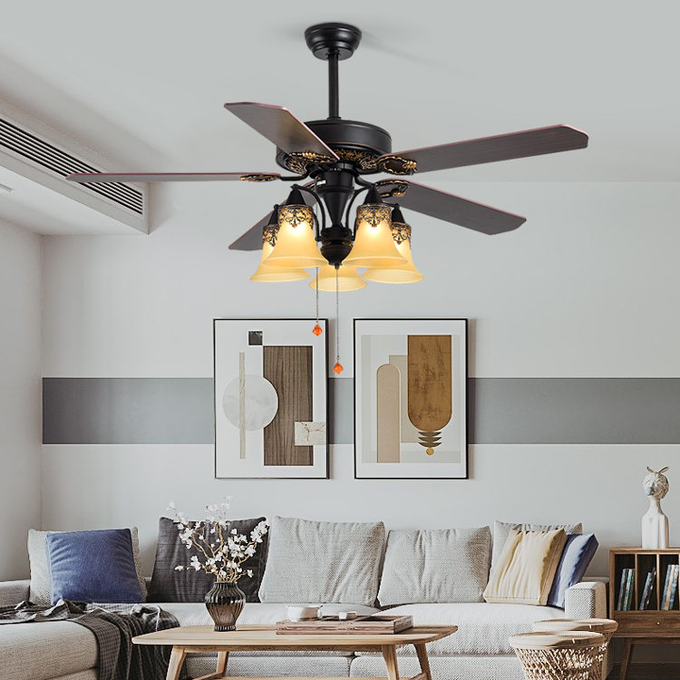モダンな高性能ダイニングルーム寝室装飾シーリングファンライト - Decor Lighting Fans のレビューと価格