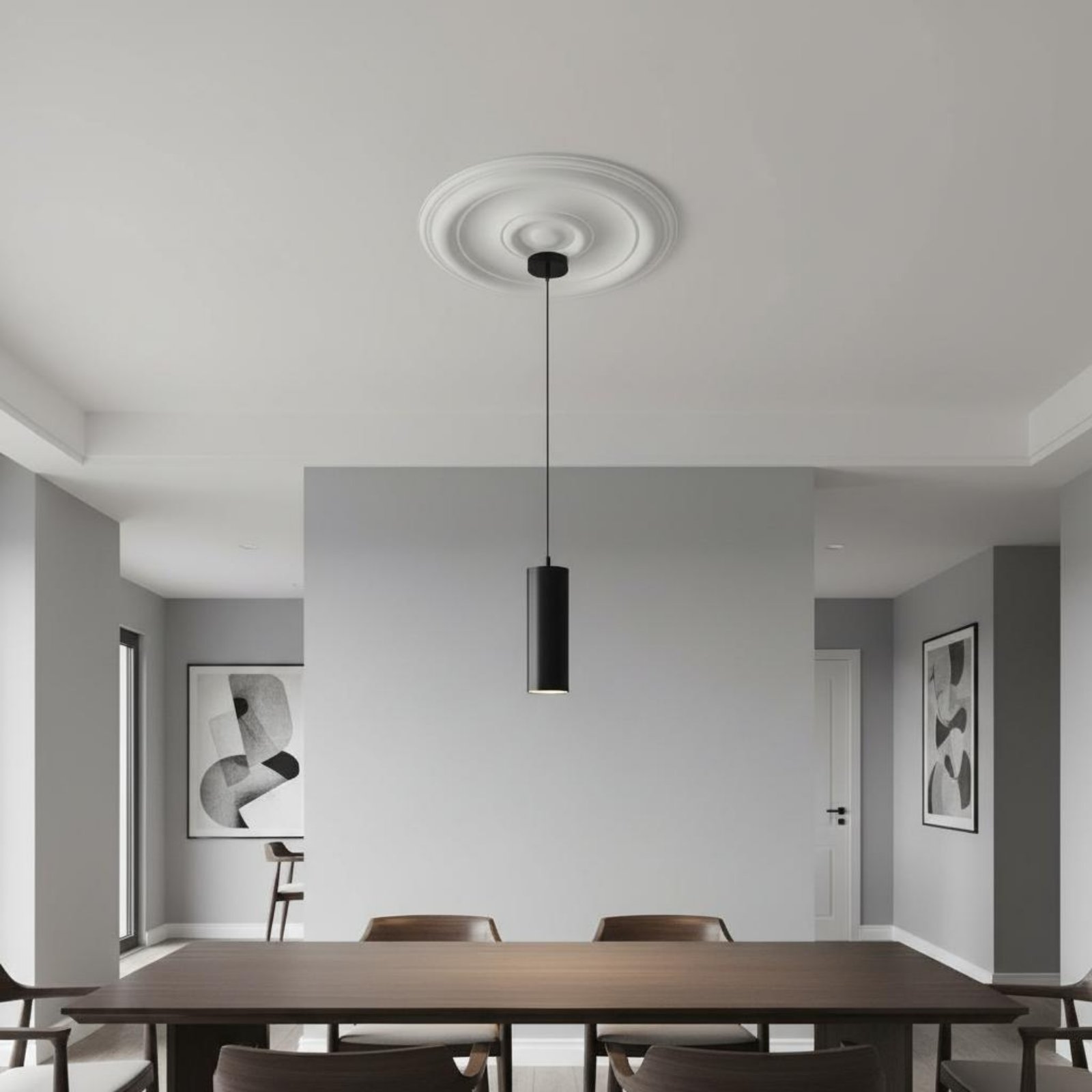 ラウンド天井メダリオンヨーロッパデザインPU天井装飾照明器具 - Lighting Decorative のレビューと価格