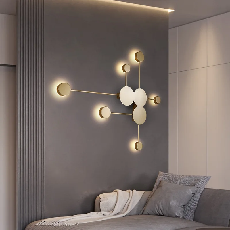 モダンなデザインのモダンなLEDウォールライト,装飾的な室内 - Lighting Home Decor Wall Clocks のレビューと価格
