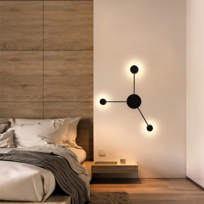 モダンなデザインのモダンなLEDウォールライト,装飾的な室内 - Lighting Home Decor Wall Clocks のレビューと価格