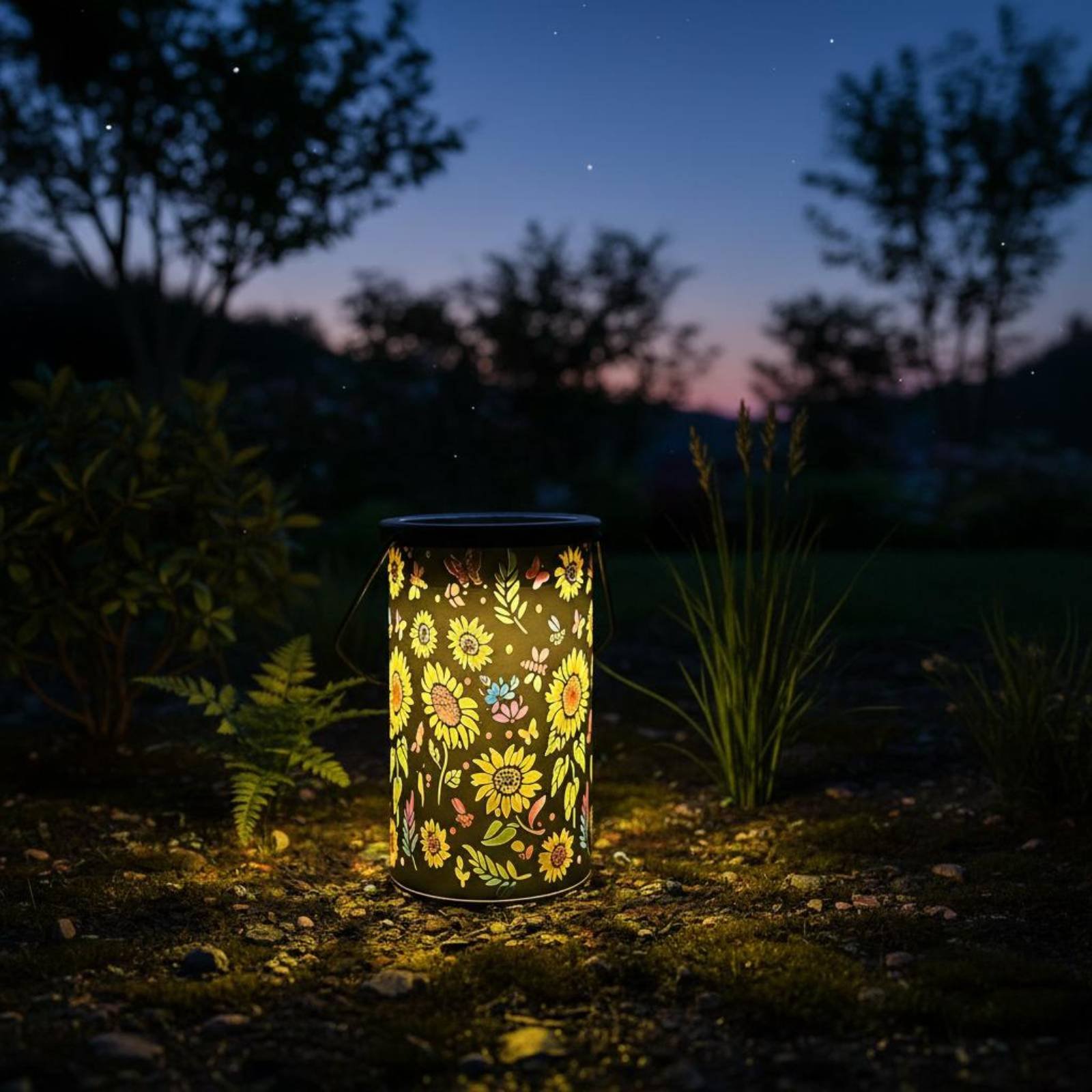 花柄ランタン ヴィンテージデザイン 吊り下げ式ソーラーランタ - Lighting Design Decor のレビューと価格
