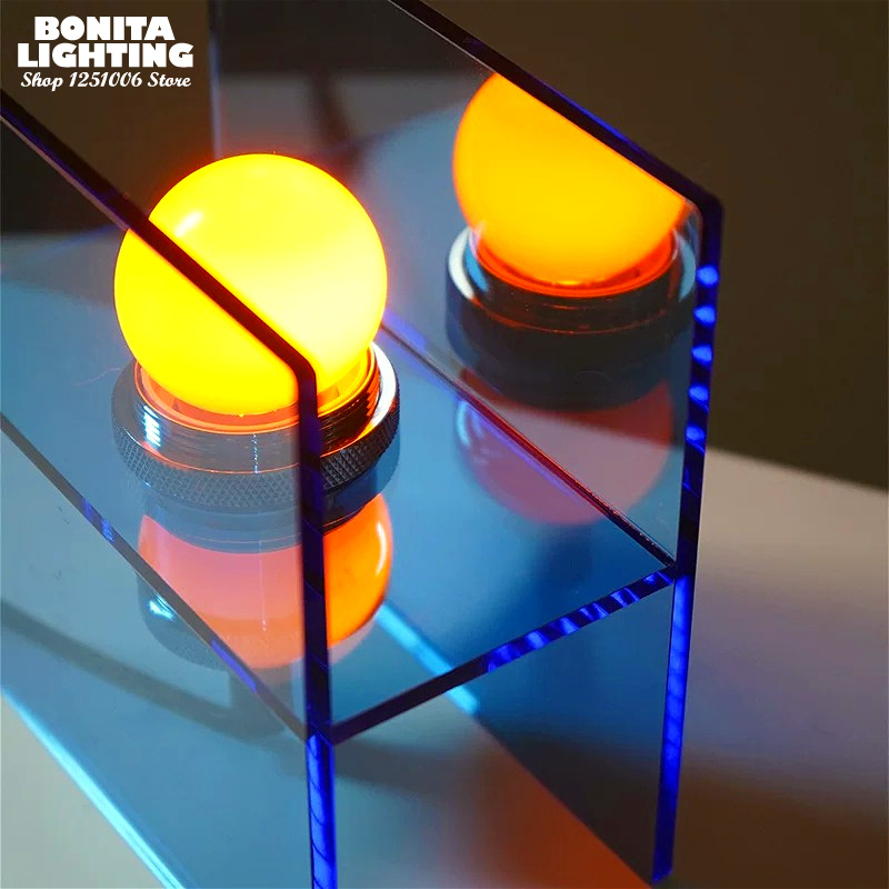 幾何学模様のアクリル製テーブルランプ モダンミニマリスト ホ - Lighting Decor Sunrise のレビューと価格