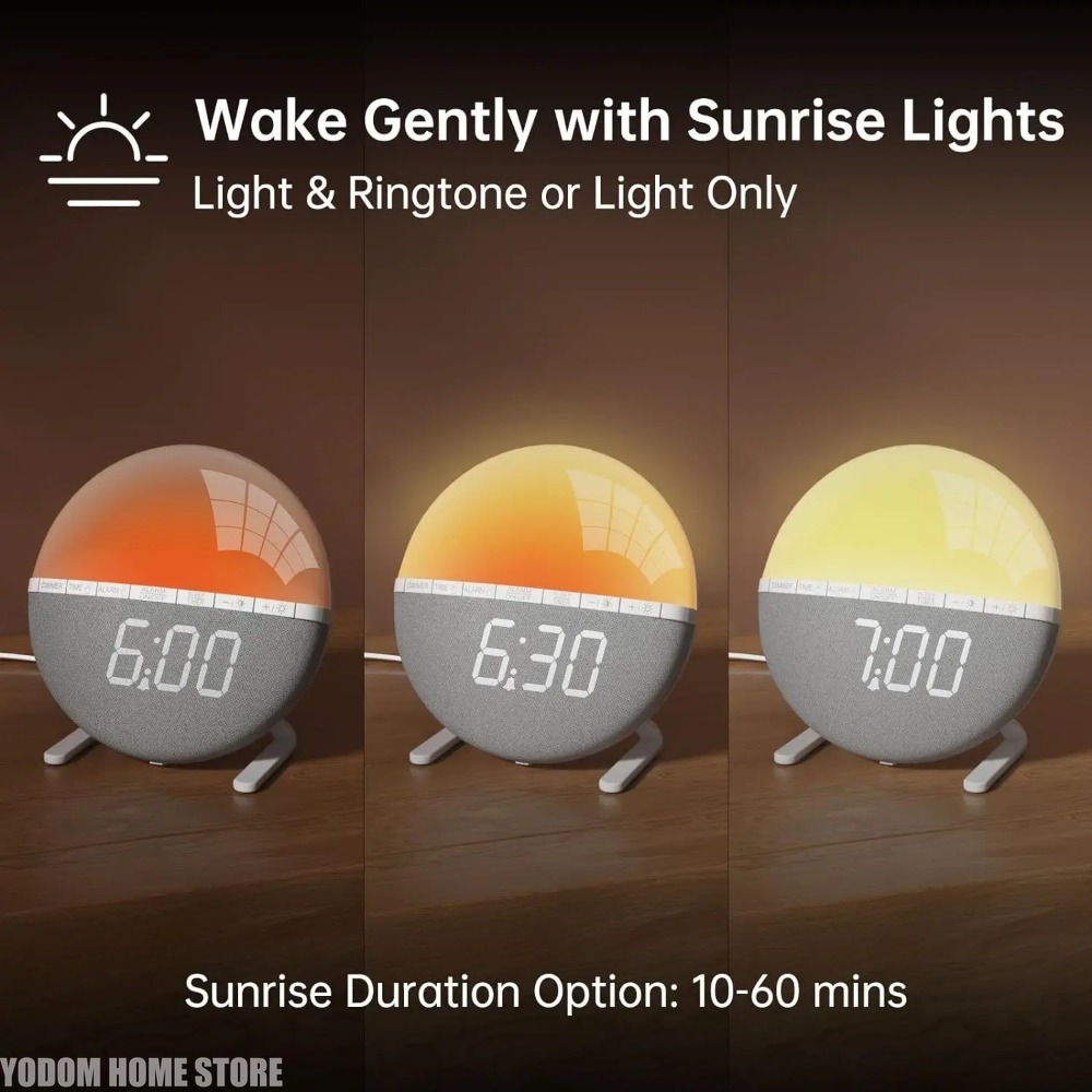 サンライズ目覚まし時計 ウェイクアップライト カラフル -  - Lighting Decor Sunrise のレビューと価格