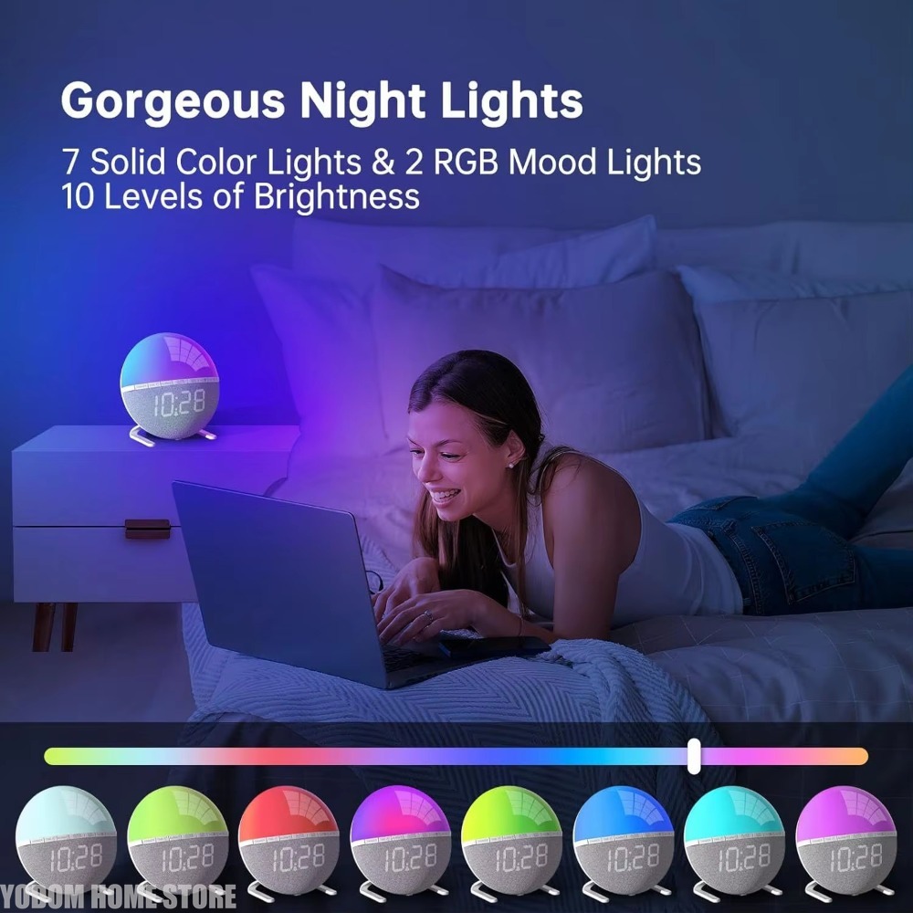 サンライズ目覚まし時計 ウェイクアップライト カラフル -  - Lighting Decor Sunrise のレビューと価格