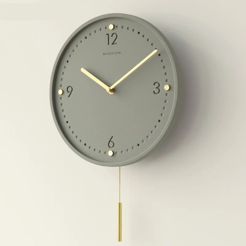 ミニマリストホームサイレント壁時計高品質壁装飾ライト高級壁時 - Lighting Home Decor Wall Clocks のレビューと価格