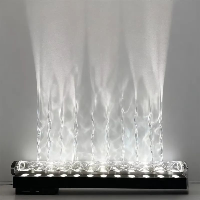 スマート3Dウォールウォッシュ炎投影ライト、水波紋雰囲気ラン - Lighting Decor Bedroom のレビューと価格