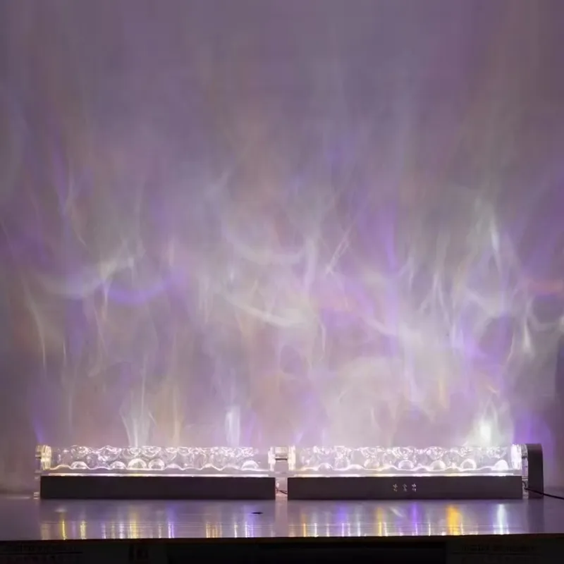 スマート3Dウォールウォッシュ炎投影ライト、水波紋雰囲気ラン - Lighting Decor Bedroom のレビューと価格
