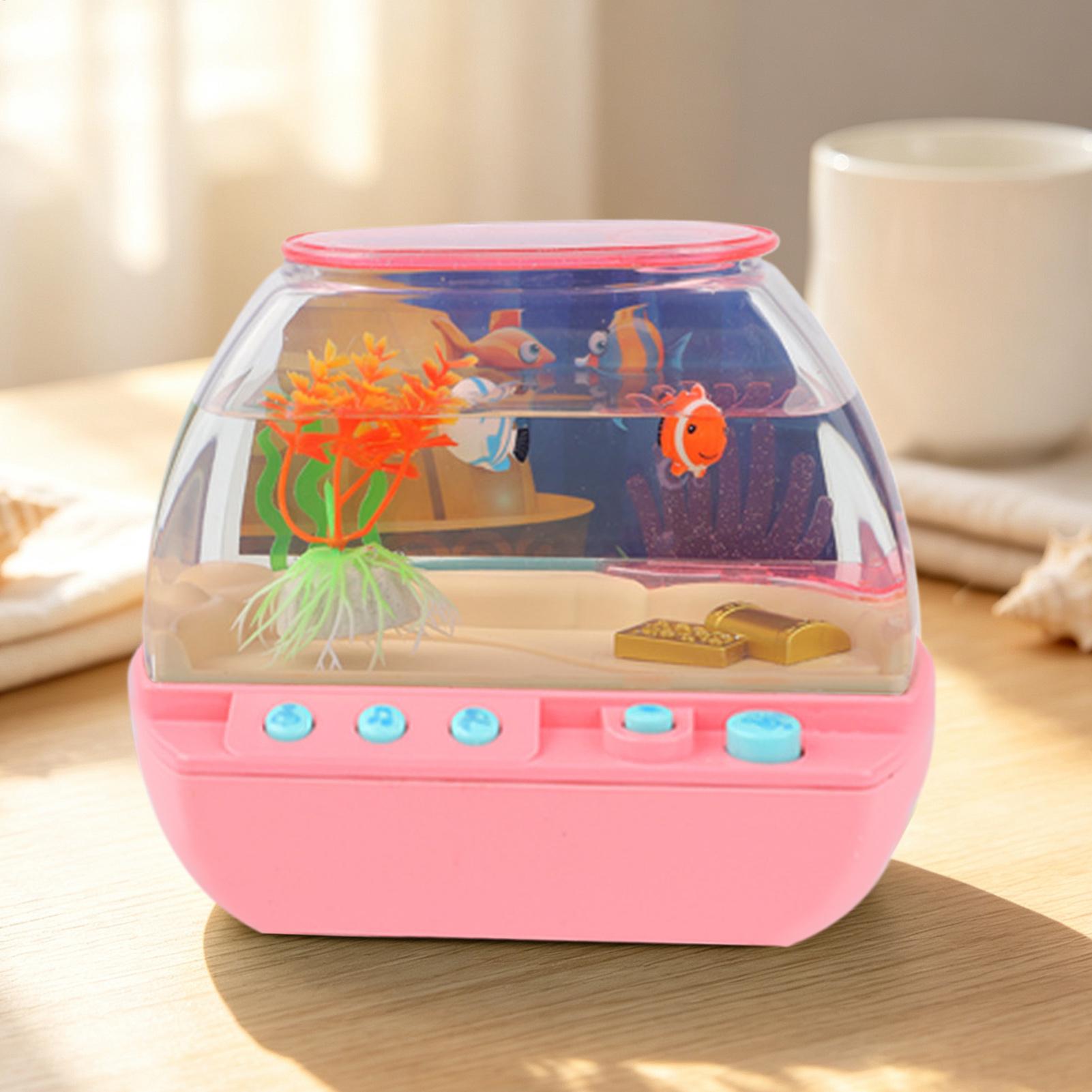 おもちゃの水槽 ホームデコレーション 音楽と光付き 模擬水槽 - Lighting Decor Bedroom のレビューと価格