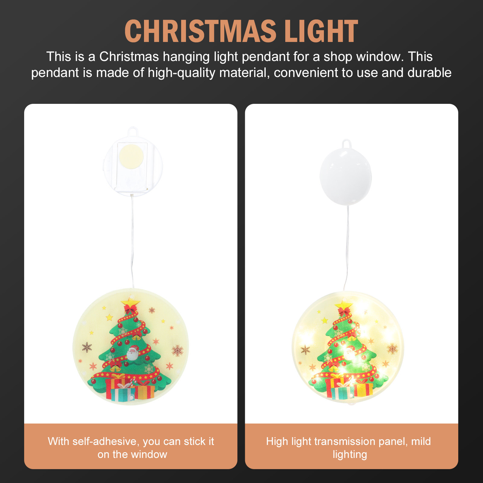 1個入り クリスマスLEDハンギングライト ペンダント クリ - Elements Lighting Decor のレビューと価格