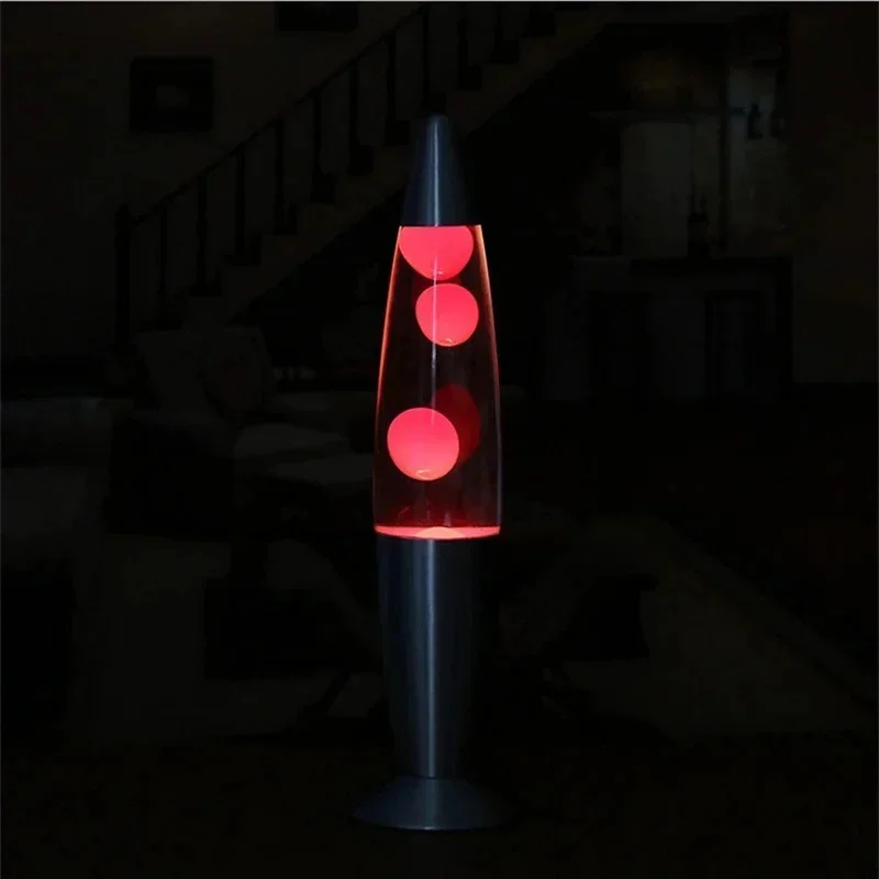 溶岩ランプ メタルベース EUプラグ 火山型液体ムードライト - Lava Lamp Desktop のレビューと価格