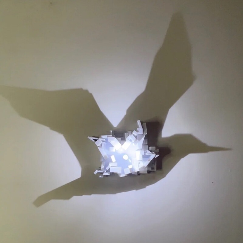 ドロップシッピング 3Dライトシャドウナイトライト アンビエ - Lighting Decor Bedroom のレビューと価格