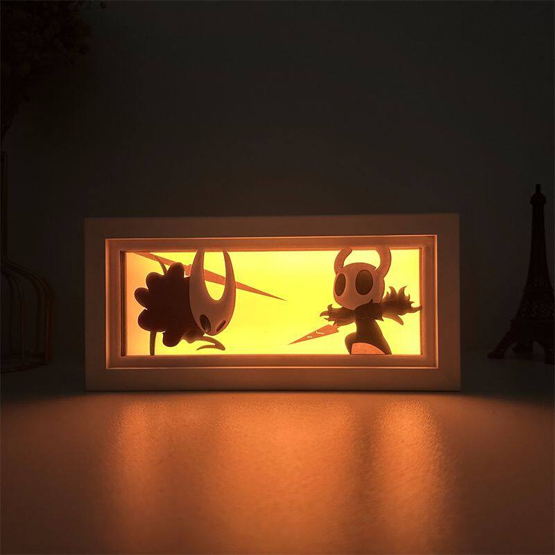 ホロウナイト ペーパーカットライトボックス LEDナイトライ - Decor Lighting Fans のレビューと価格