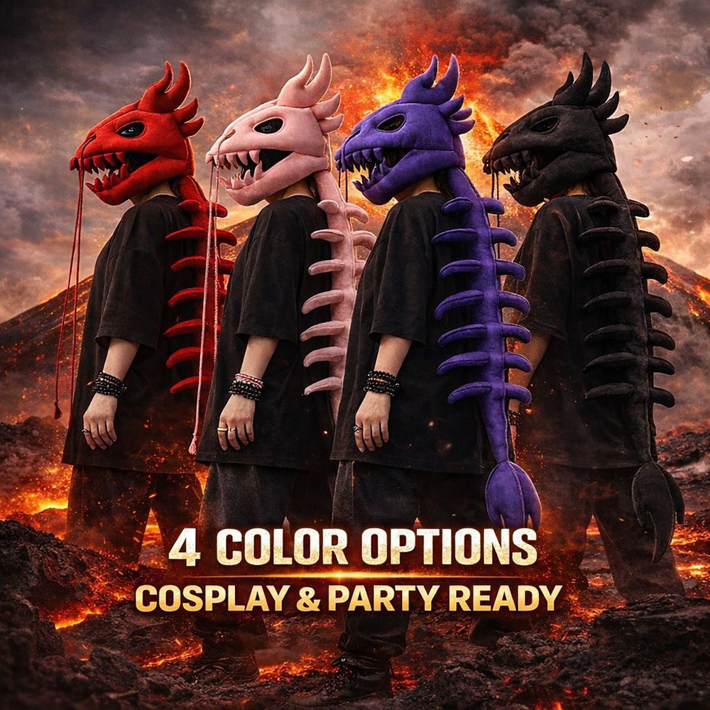 ドラゴンスカルスパインプラッシュフード ロング恐竜スケルトン - Lighting Design Decor のレビューと価格