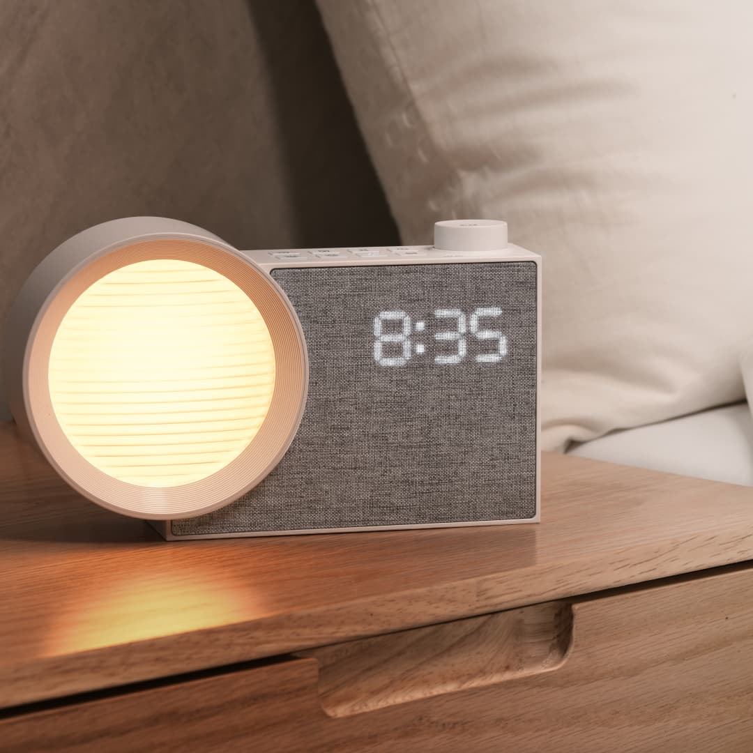 WILIT LEDナイトライト目覚まし時計、ホワイトノイズ＆ - Lighting Decor Bedroom のレビューと価格