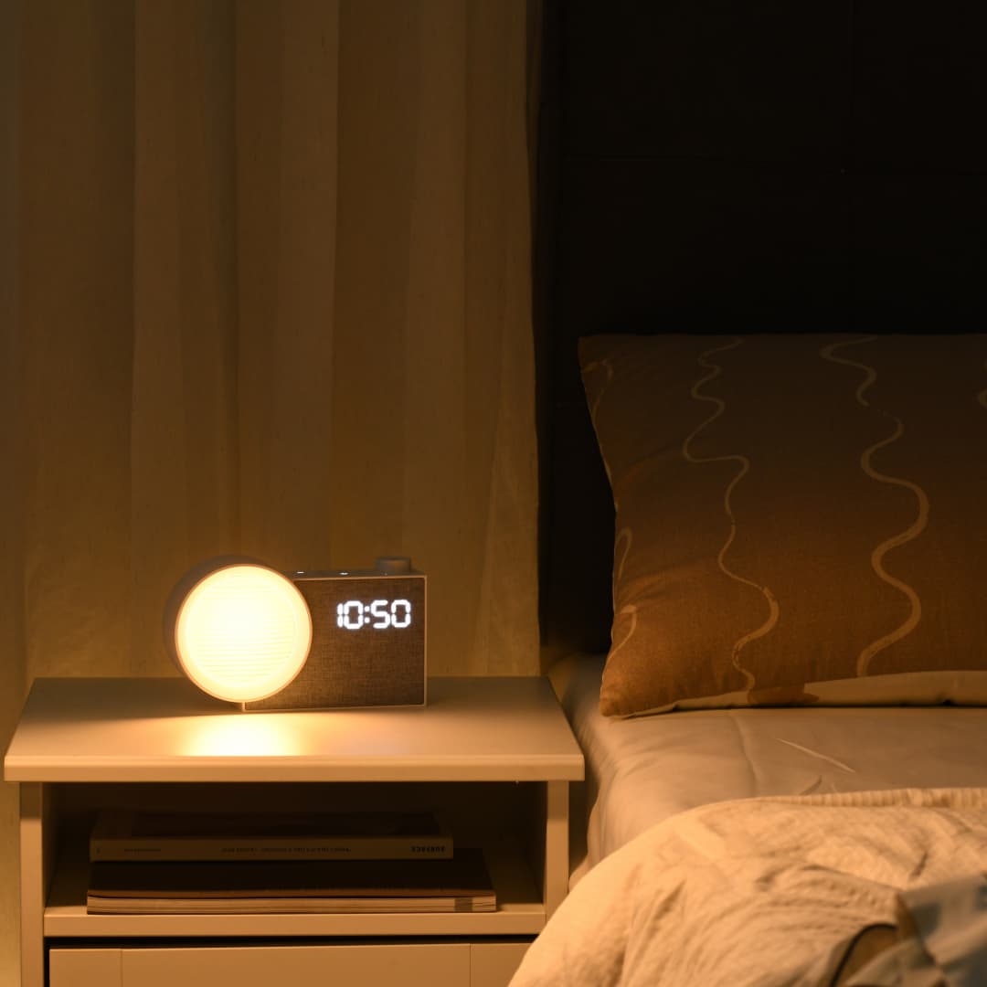 WILIT LEDナイトライト目覚まし時計、ホワイトノイズ＆ - Lighting Decor Bedroom のレビューと価格