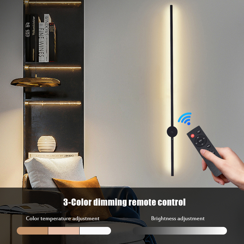 モダンな充電式LEDウォールスコンスランプ、ブラックアルミニ - Lighting Decor Bedroom のレビューと価格