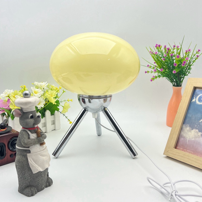 バウハウス北欧風ガラス製マッシュルーム型RGBリモコン付きテ - Lighting Decor Bedroom のレビューと価格