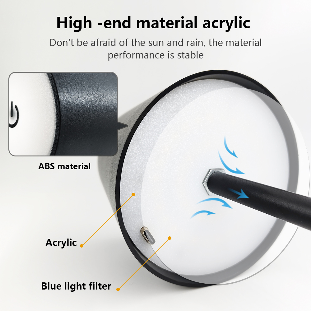 LED充電式デスクライトワイヤレステーブルランプ無段階調光タ - Lighting Decor Bedroom のレビューと価格