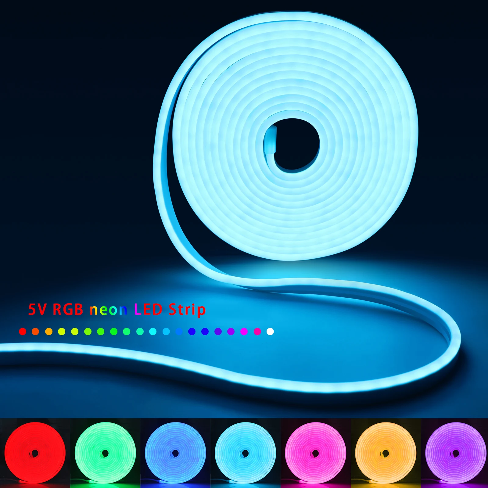1-5m RGB LEDネオンストリップライト 5V USB - Lighting Design Decor のレビューと価格