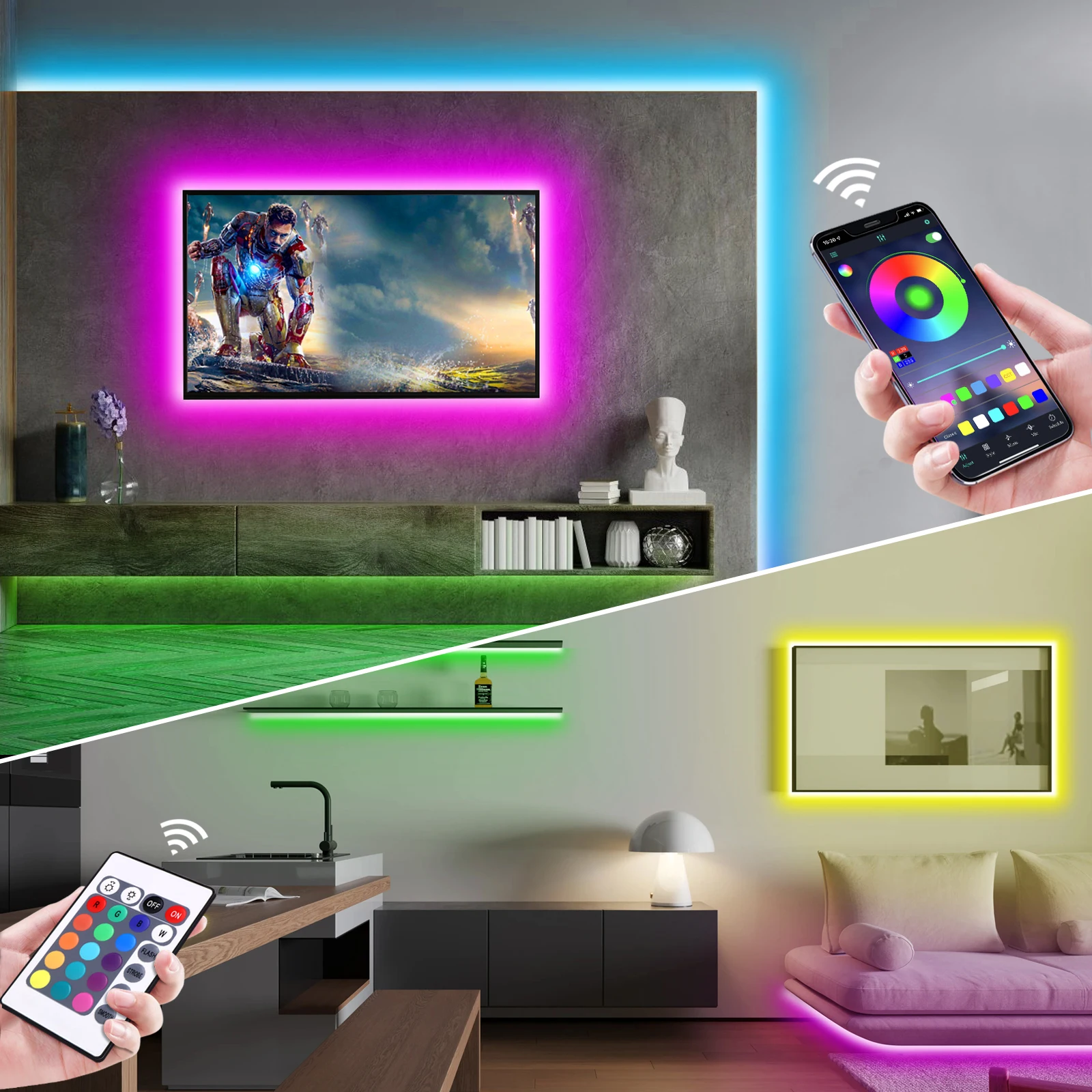 1-5m RGB LEDネオンストリップライト 5V USB - Lighting Design Decor のレビューと価格